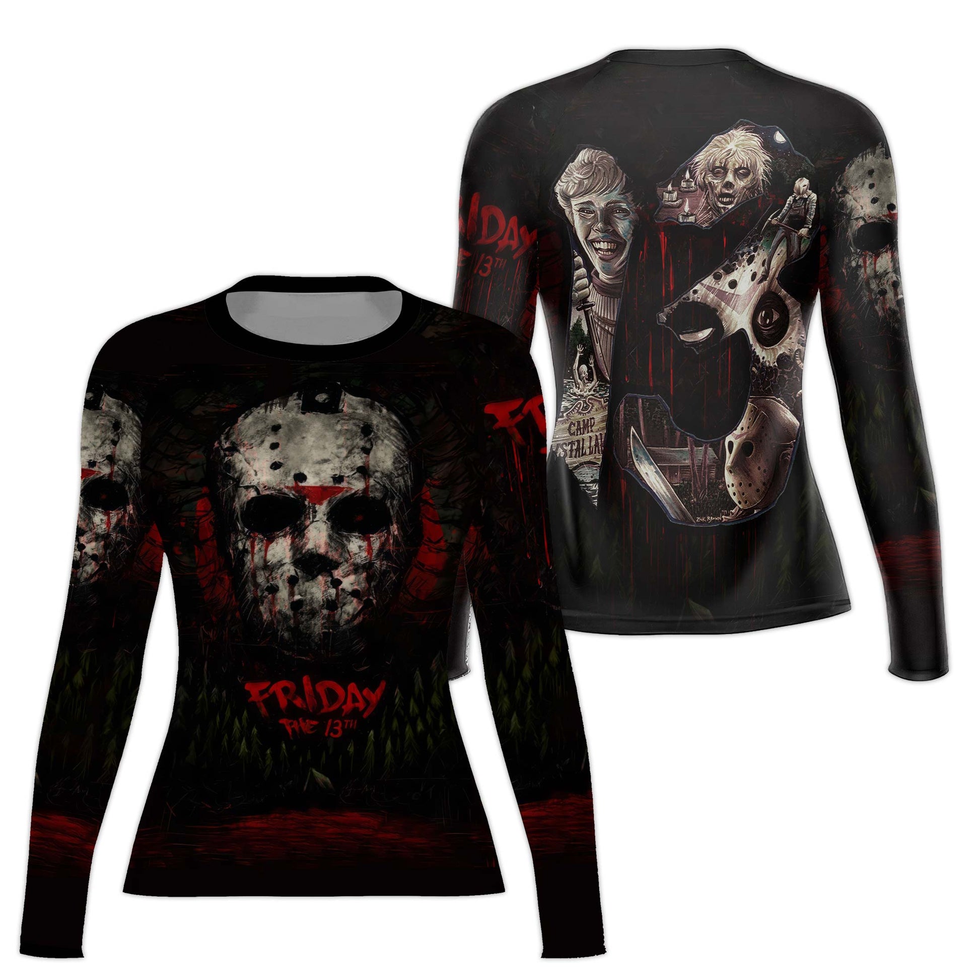 Camp Crystal Lake Friday The 13th Rash Guard