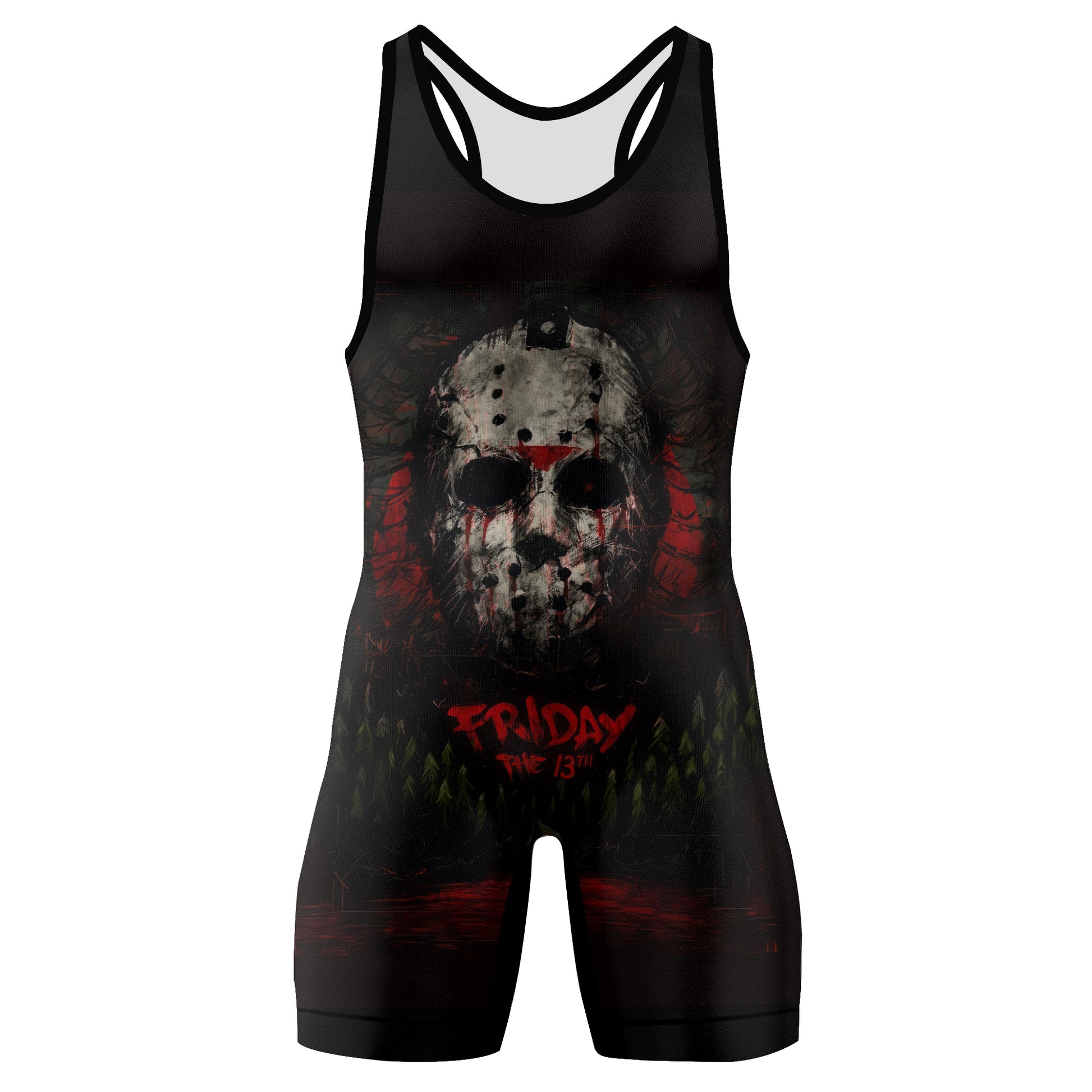 Camp Crystal Lake Friday The 13th Wrestling Singlet