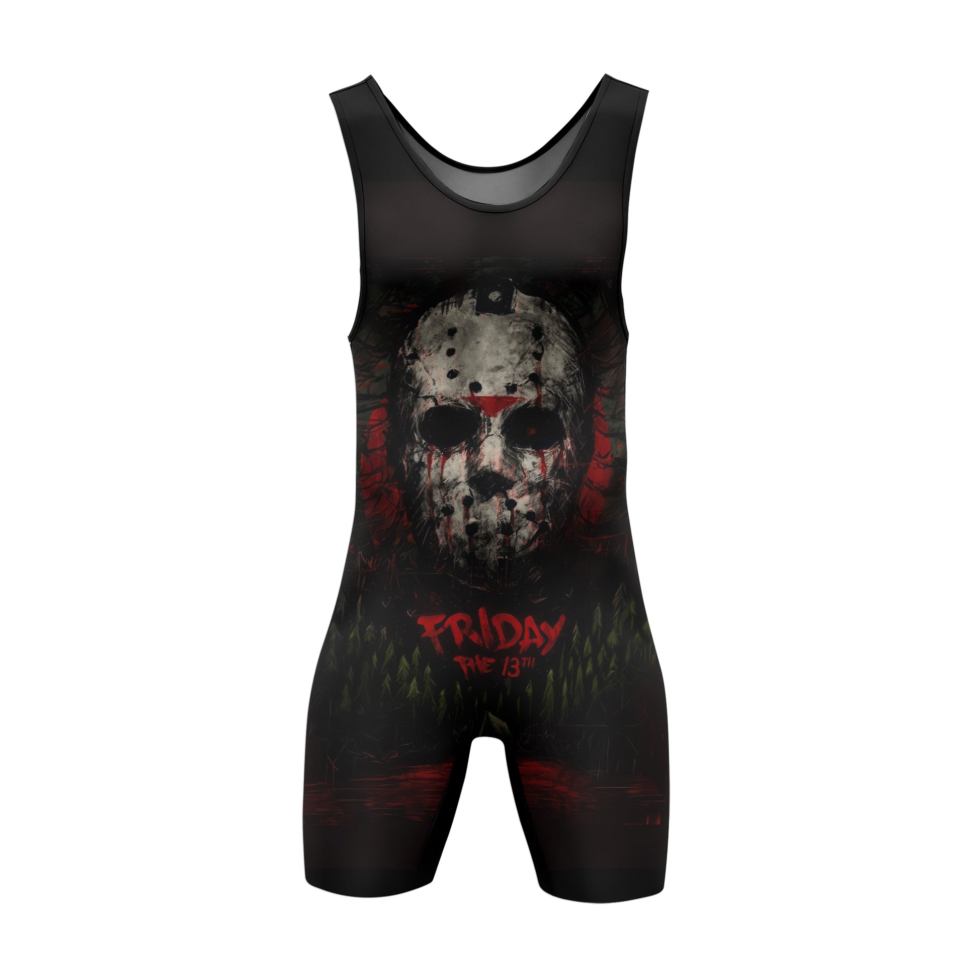 Camp Crystal Lake Friday The 13th Wrestling Singlet