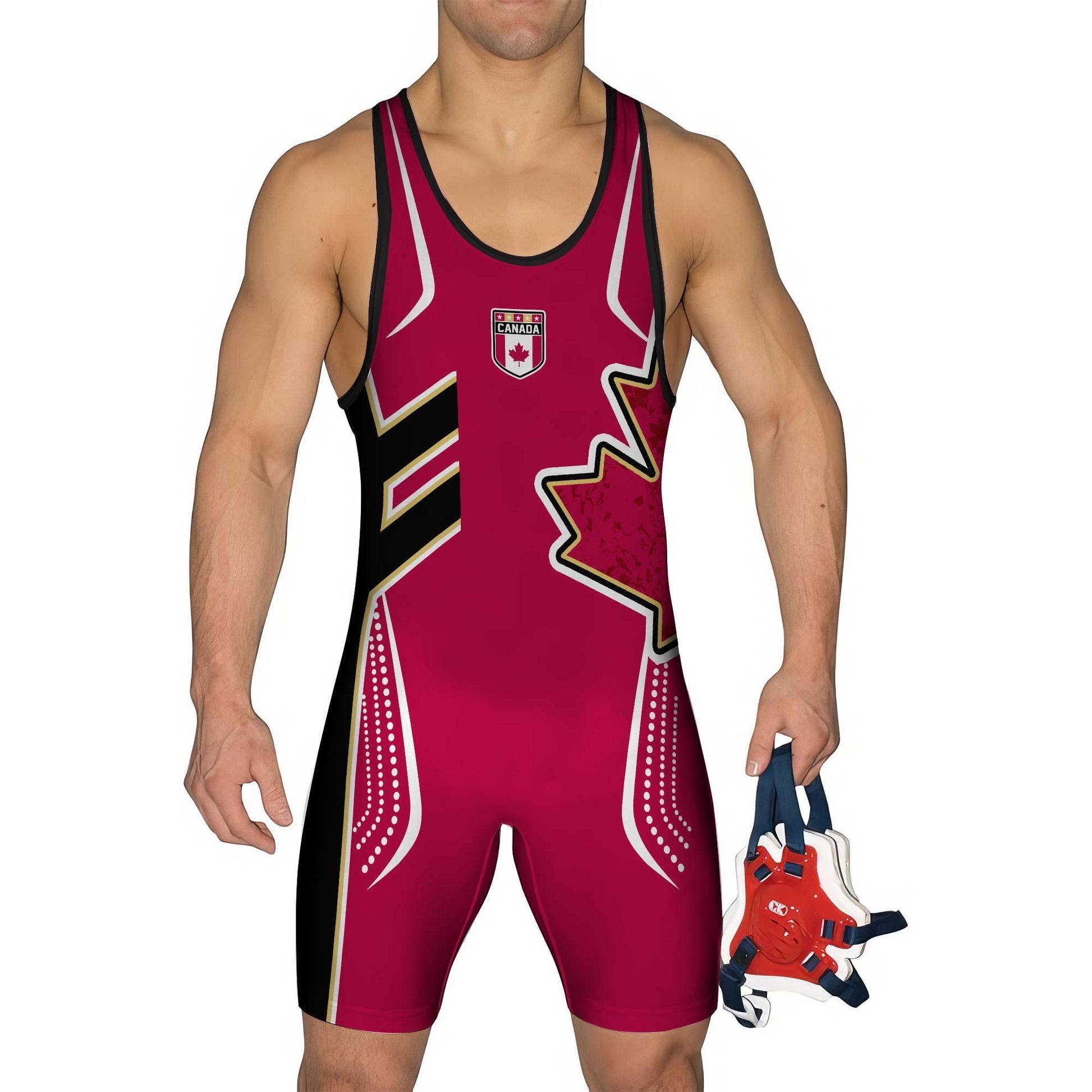 Canada Sublimated Wrestling Singlet