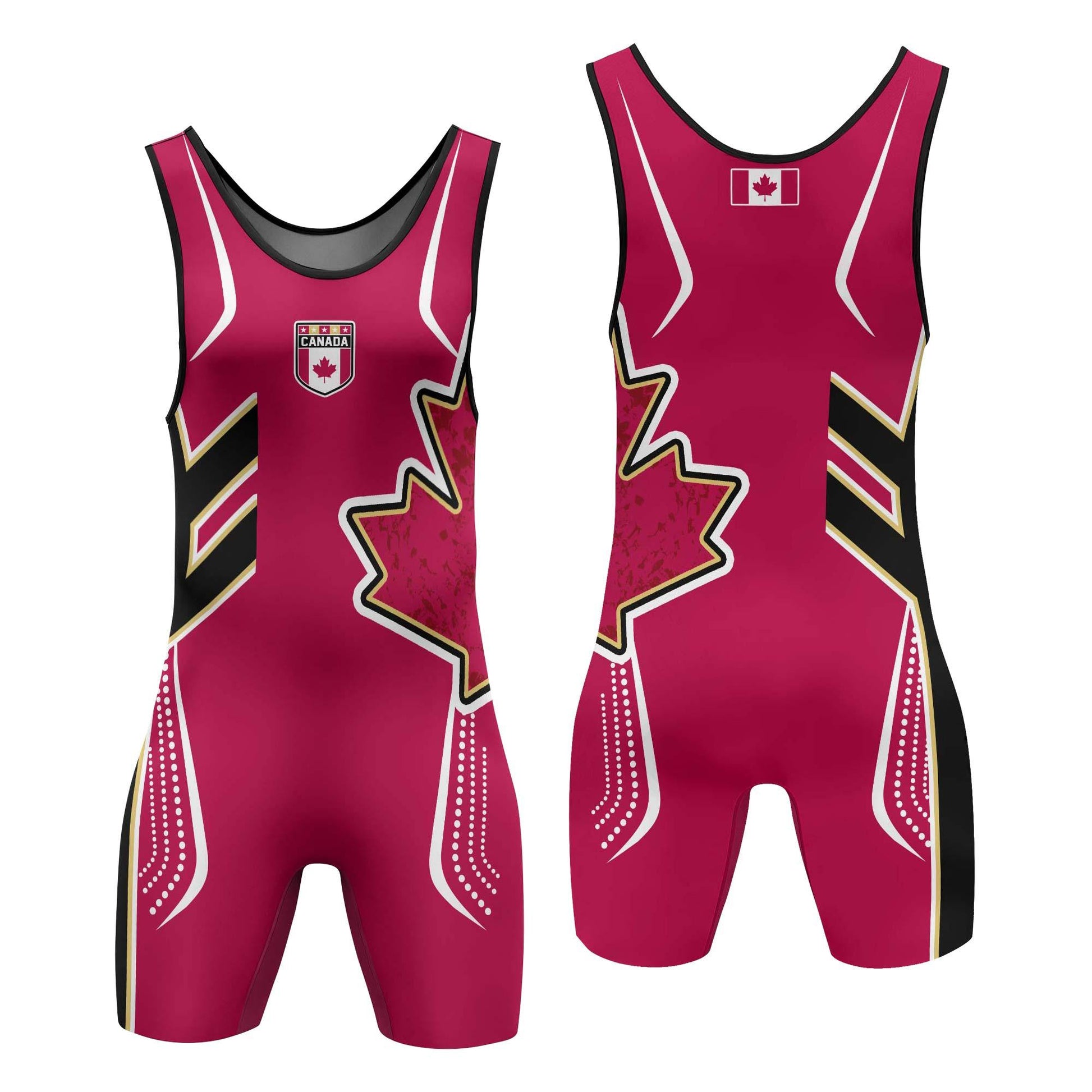 Canada Sublimated Wrestling Singlet