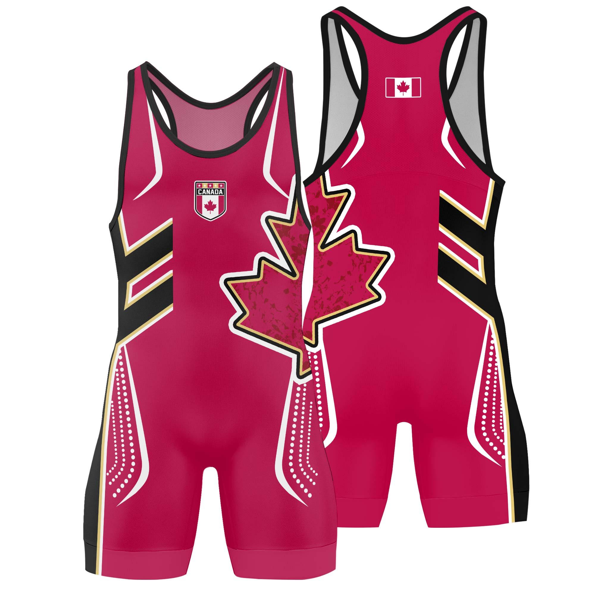 Canada Sublimated Wrestling Singlet