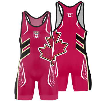 Canada Sublimated Wrestling Singlet