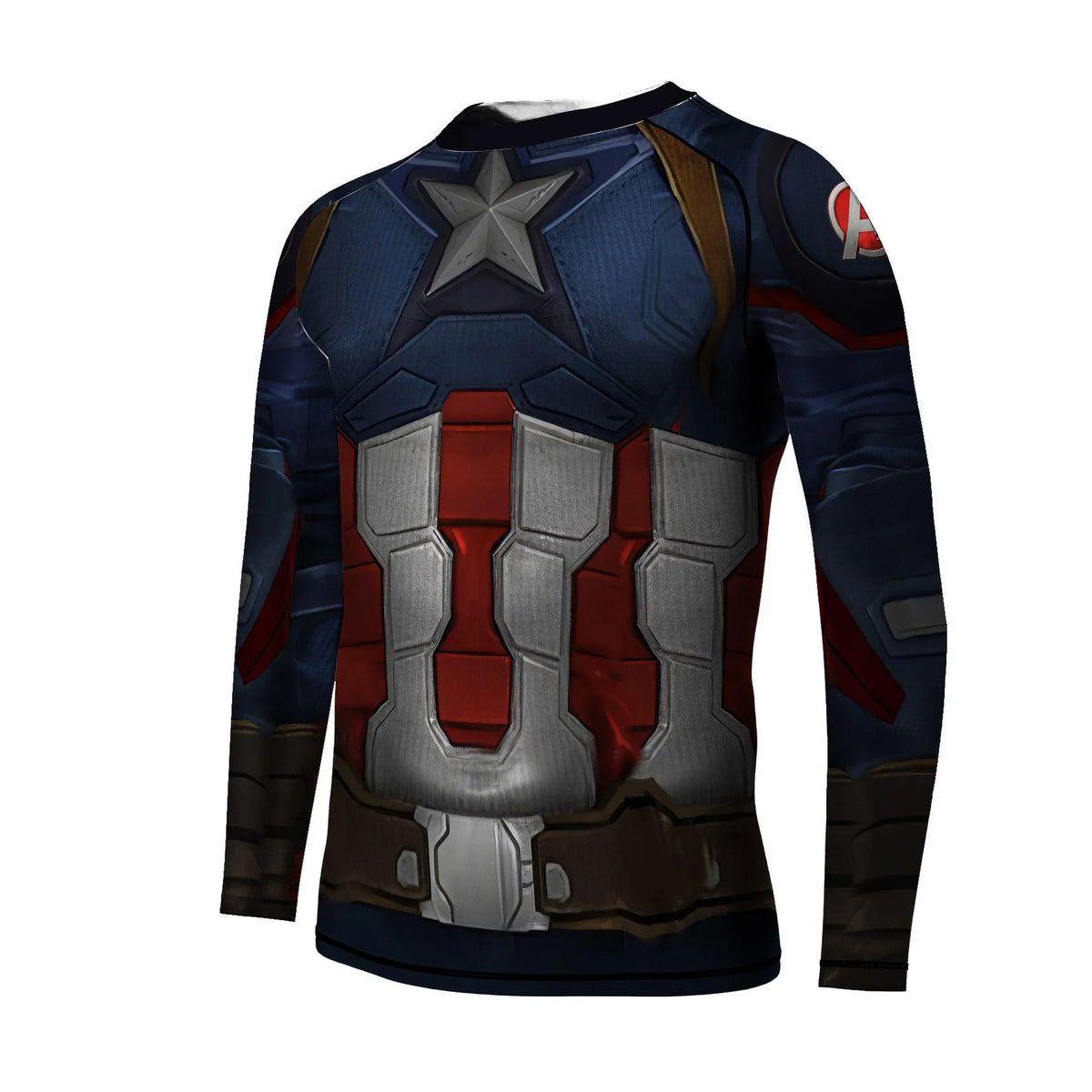 Captain America Cosplay Kids Rash Guard | Athletic Wear