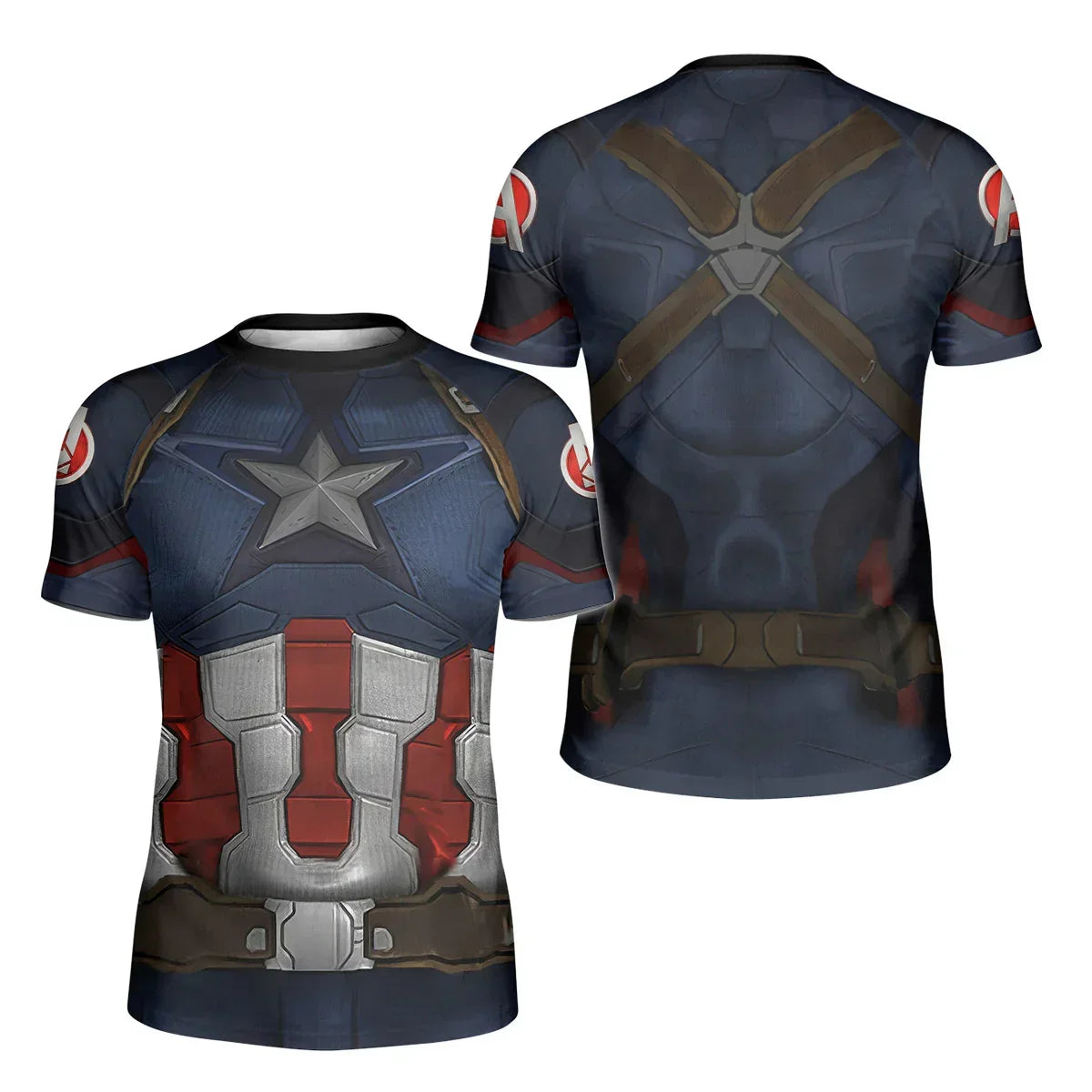 Captain America Cosplay Kids Rash Guard