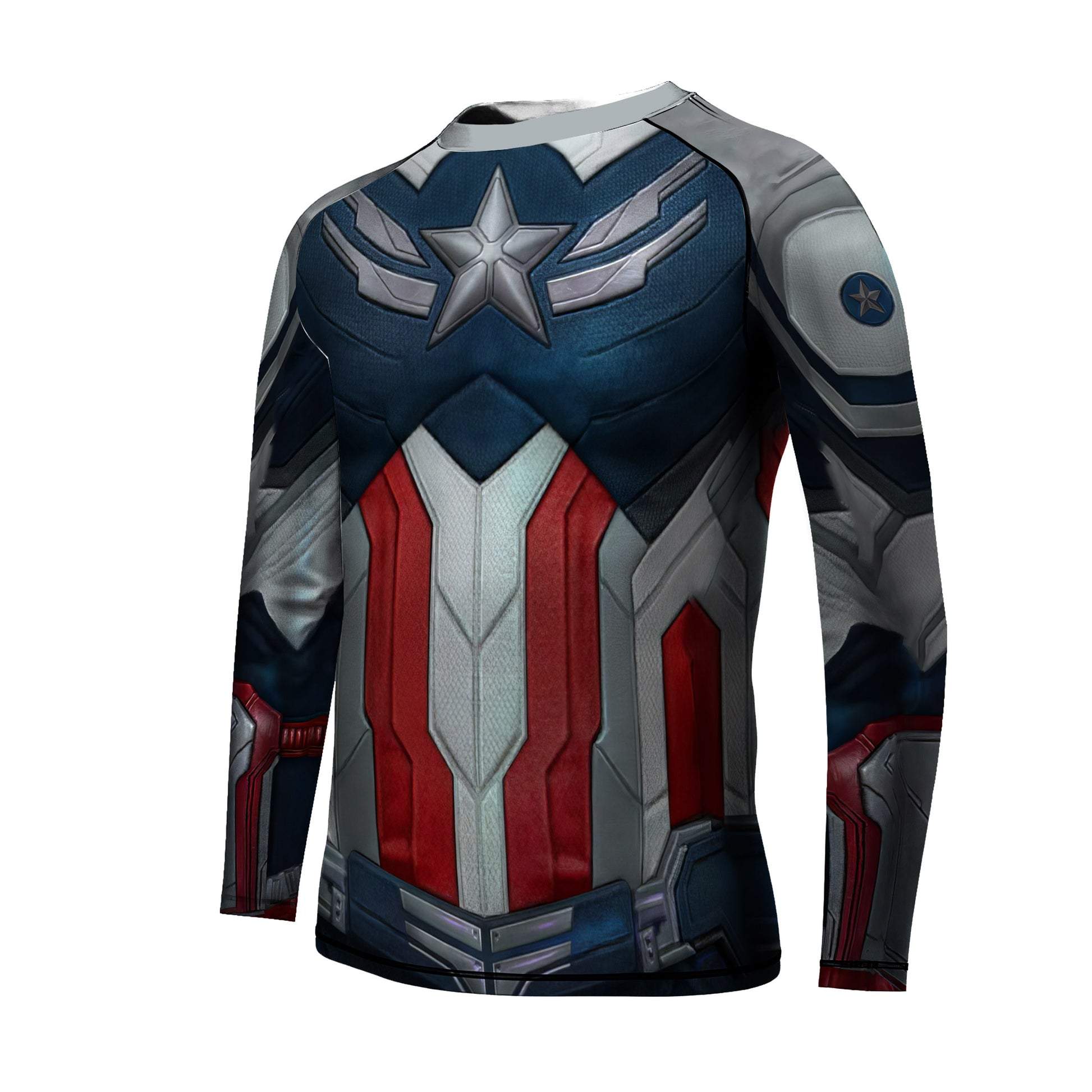 Captain America New World Order Cosplay Kids Rash Guard