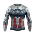 Captain America New World Order Cosplay Rash Guard