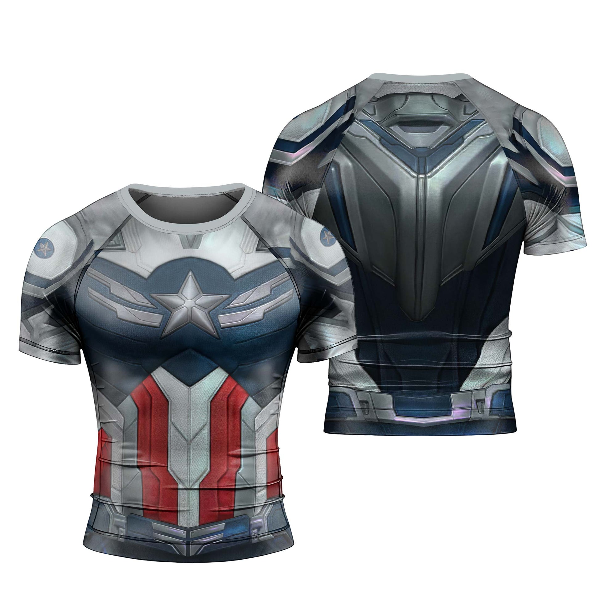 Captain America New World Order Cosplay Rash Guard