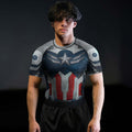 Captain America New World Order Cosplay Rash Guard