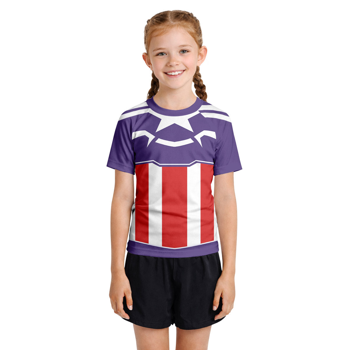 Captain America Sam Wilson Kids Rash Guard