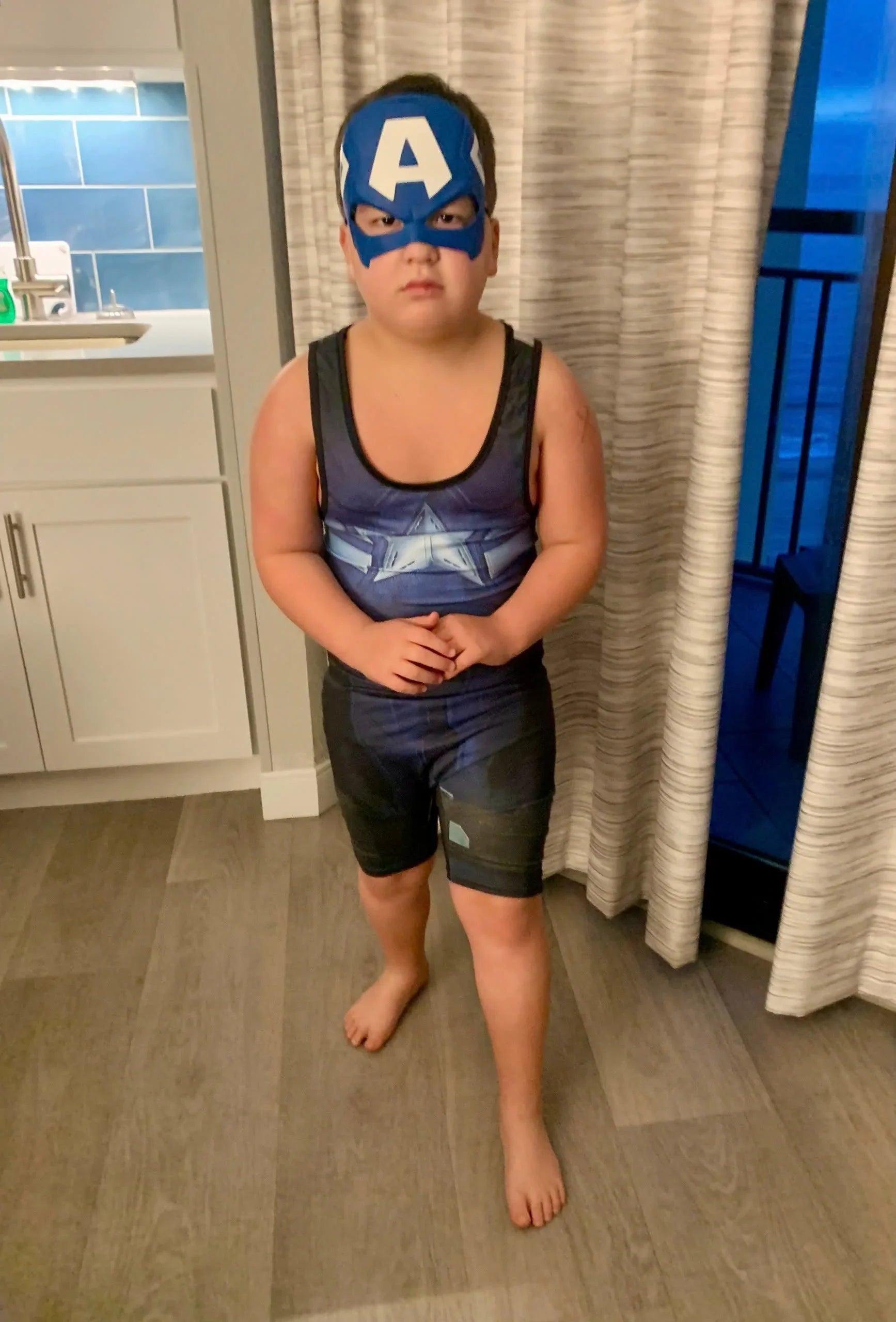 Captain America With Vibranium Shield Men's Wrestling Singlet