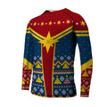 Captain Marvel Christmas Kids Rash Guard