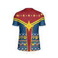 Captain Marvel Christmas Kids Rash Guard
