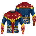 Captain Marvel Christmas Rash Guard