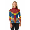 Captain Marvel Christmas Rash Guard