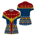 Captain Marvel Christmas Rash Guard