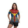 Captain Marvel Christmas Rash Guard