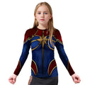 Captain Marvel Kids Rash Guard
