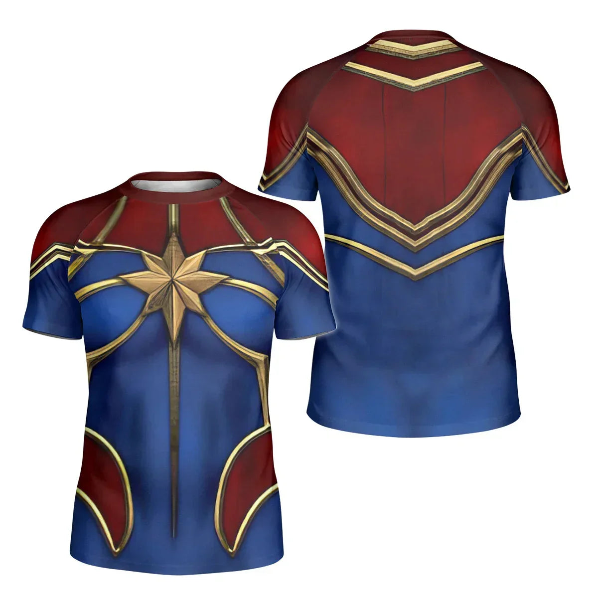 Captain Marvel Kids Rash Guard