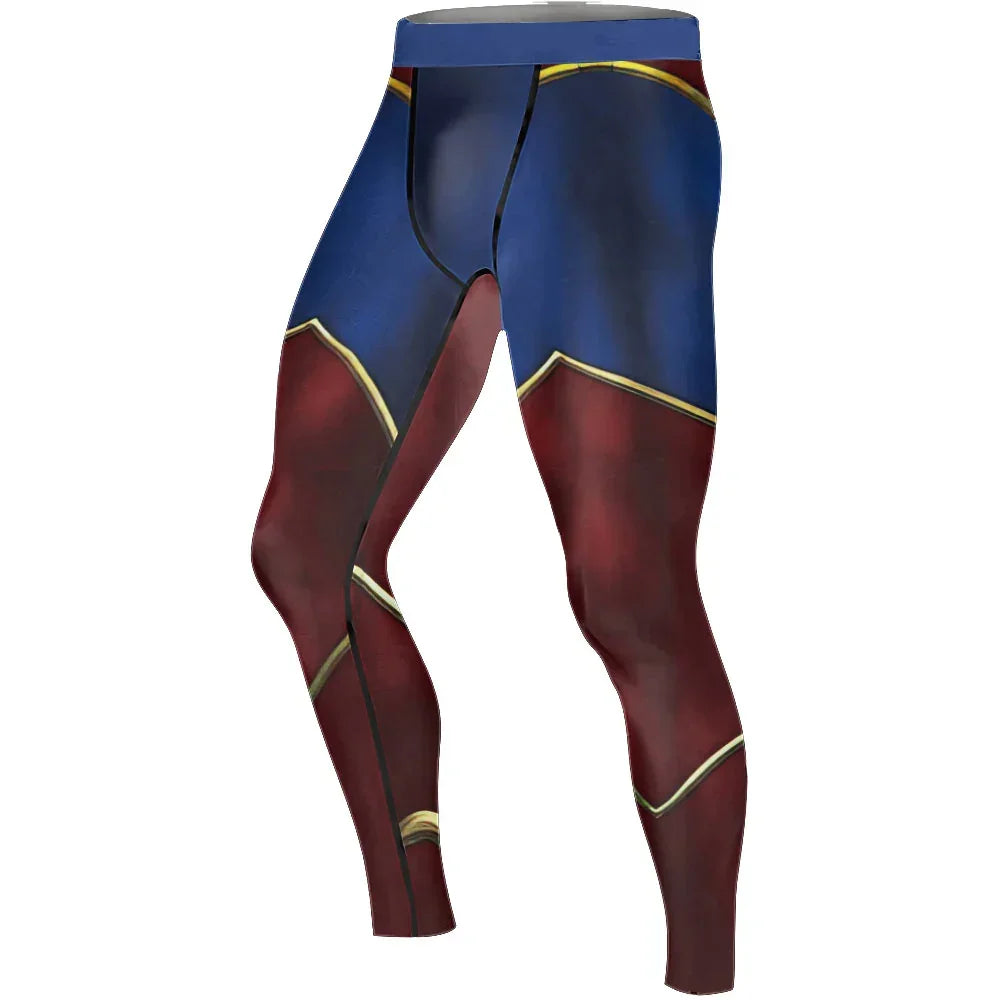Captain Marvel Men's Compression Leggings