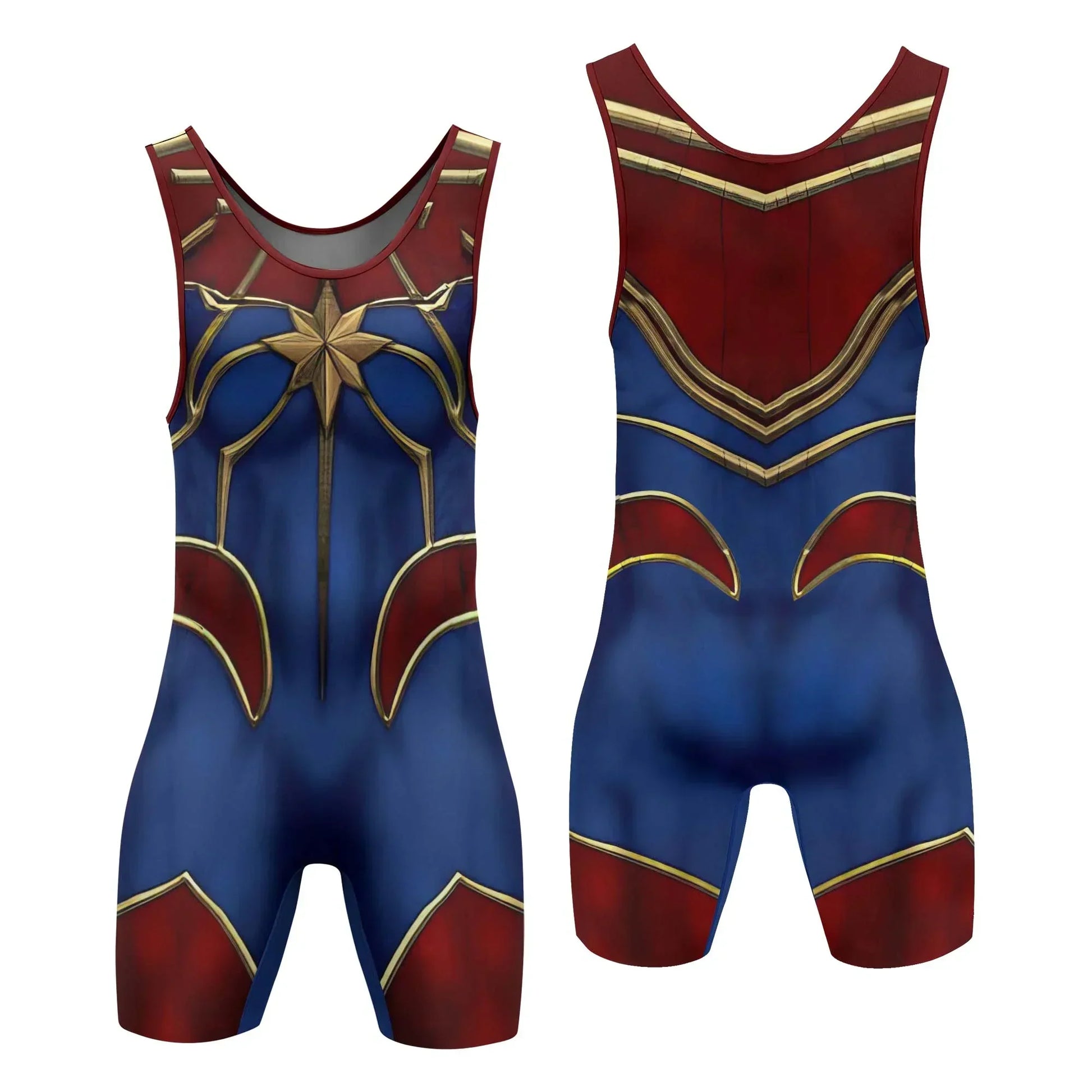 Captain Marvel Wrestling Singlet