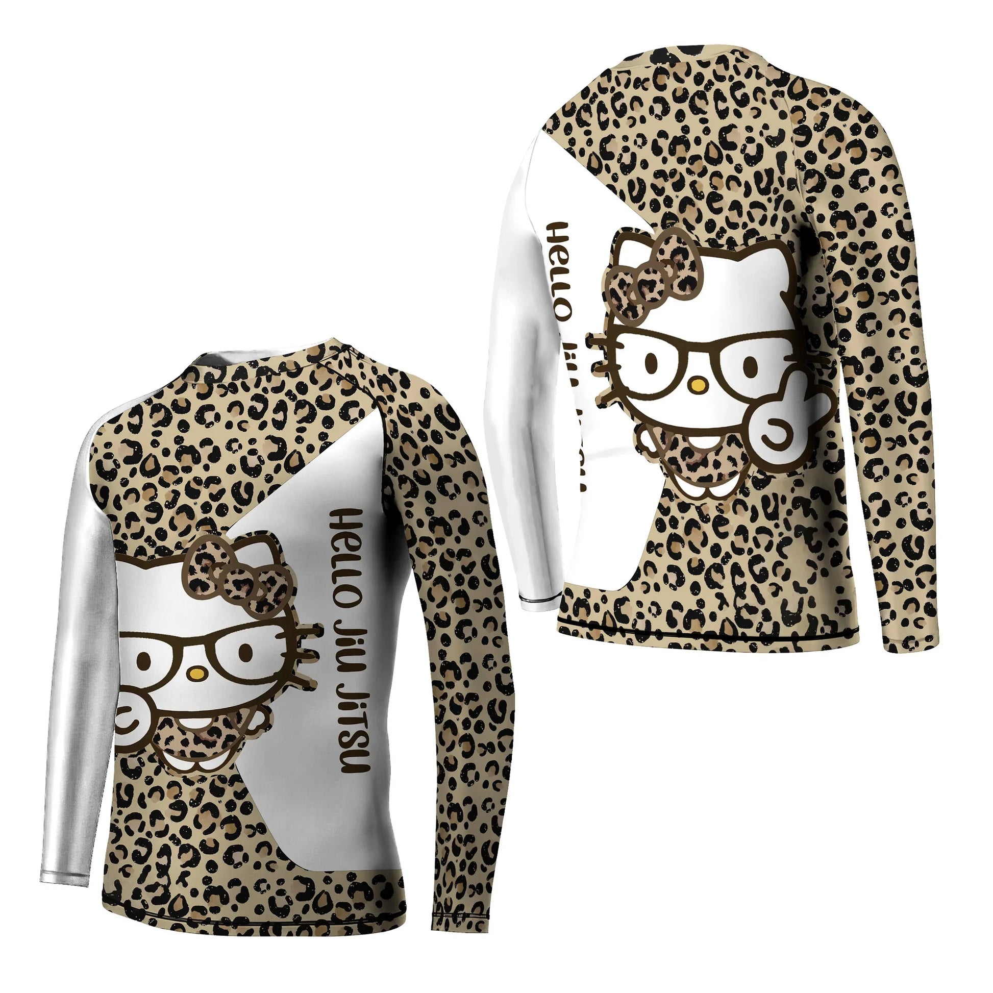 Cheetah Hello Kitty Kids Rash Guard