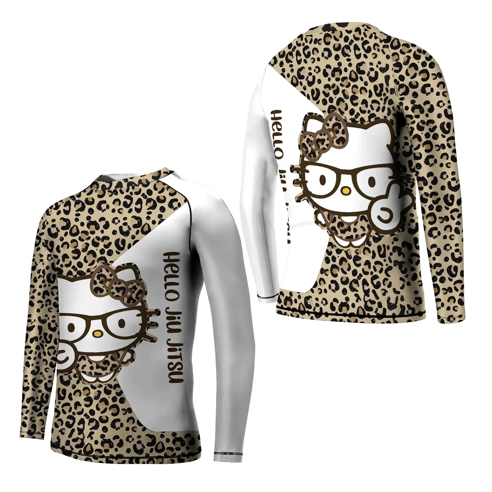 Cheetah Hello Kitty Kids Rash Guard