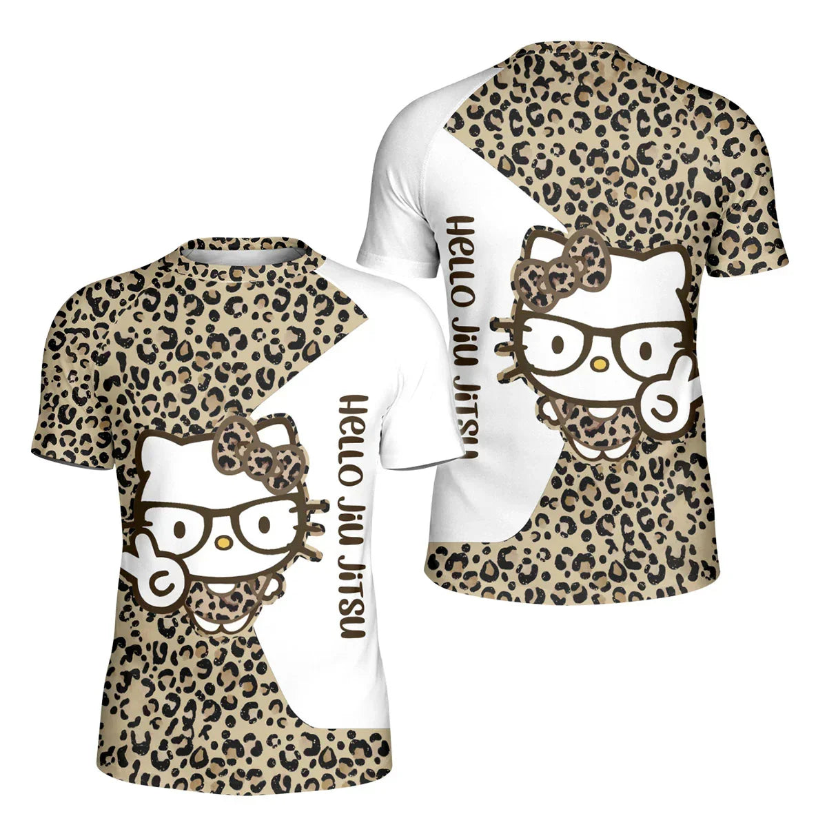 Cheetah Hello Kitty Kids Rash Guard