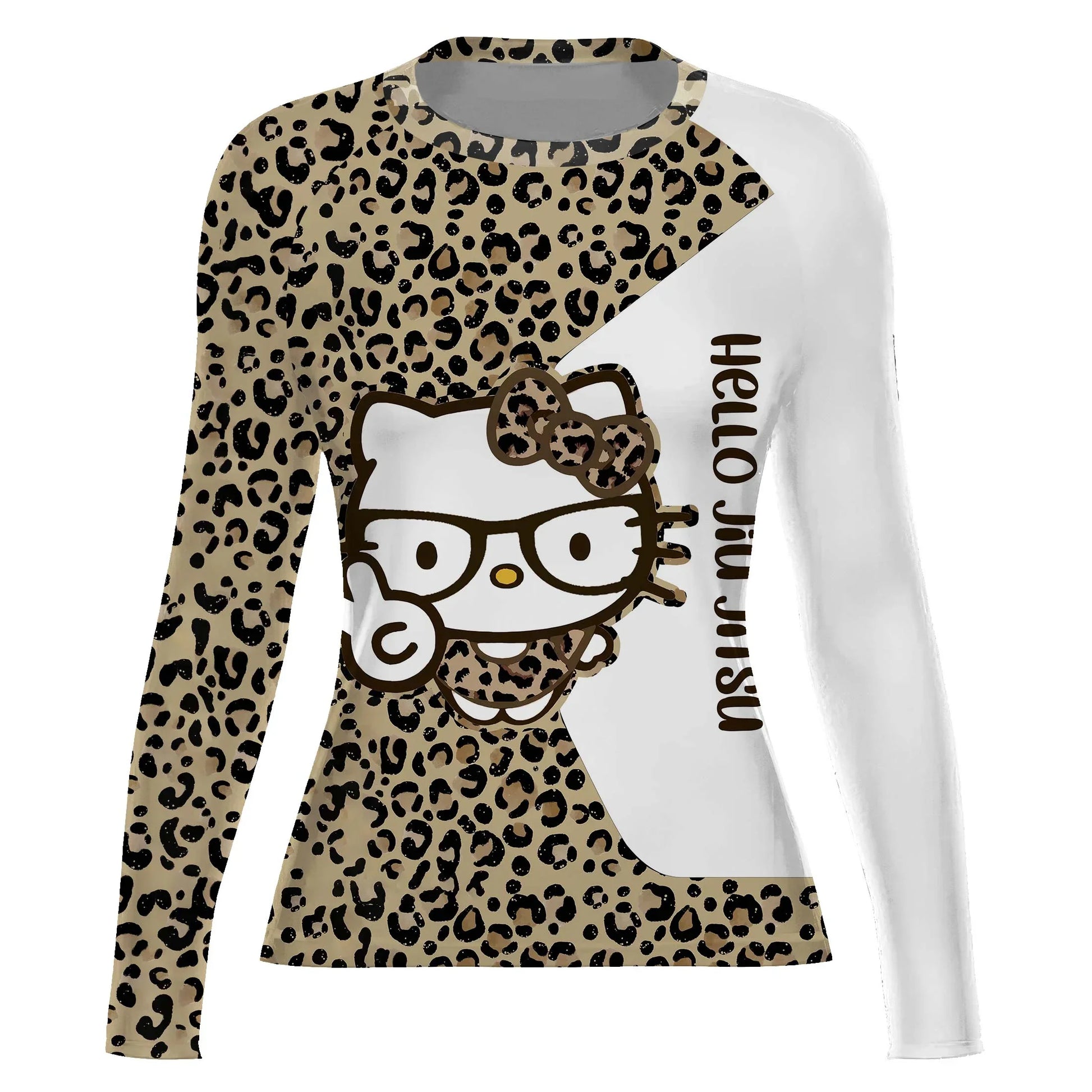 Cheetah Hello Kitty Rash Guard