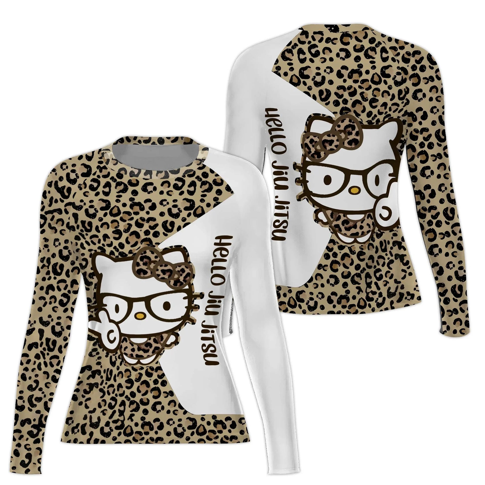 Cheetah Hello Kitty Rash Guard