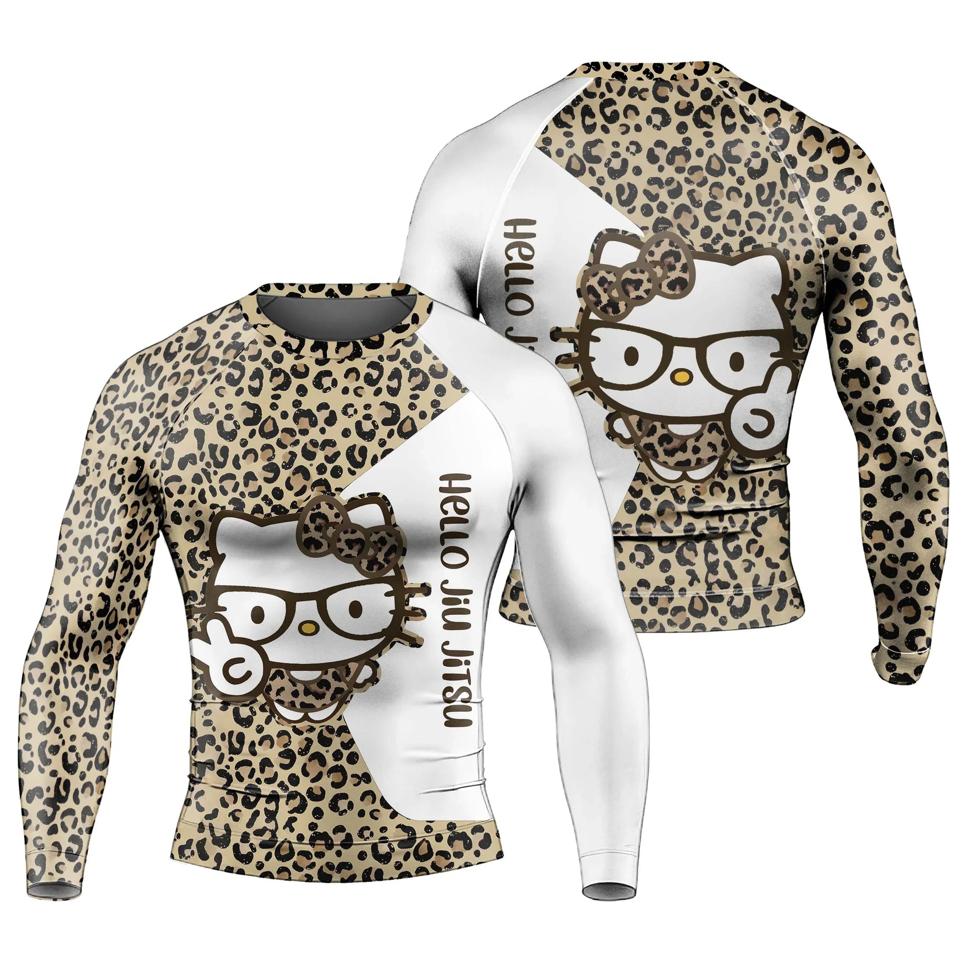 Cheetah Hello Kitty Rash Guard