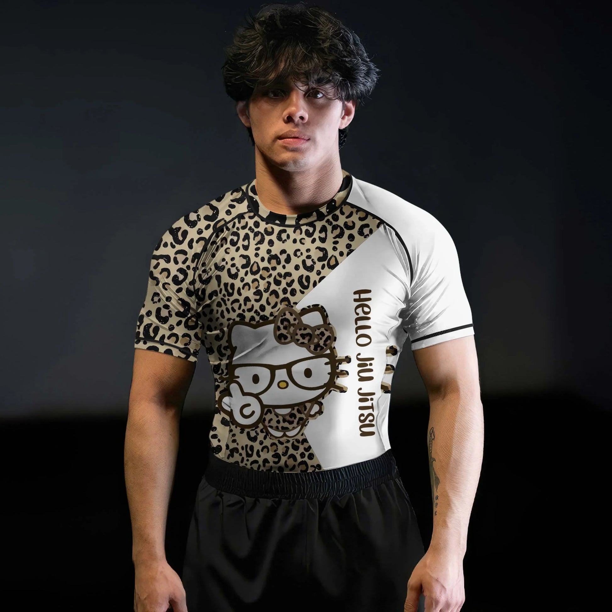 Cheetah Hello Kitty Rash Guard