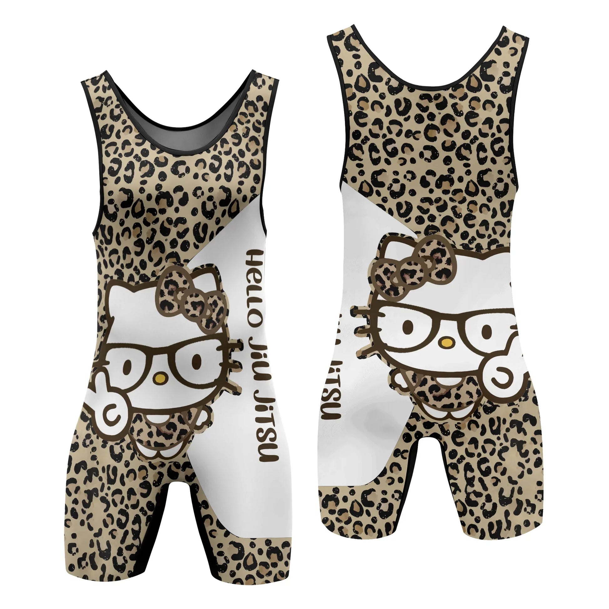 Cheetah Hello Kitty Wrestling Singlet