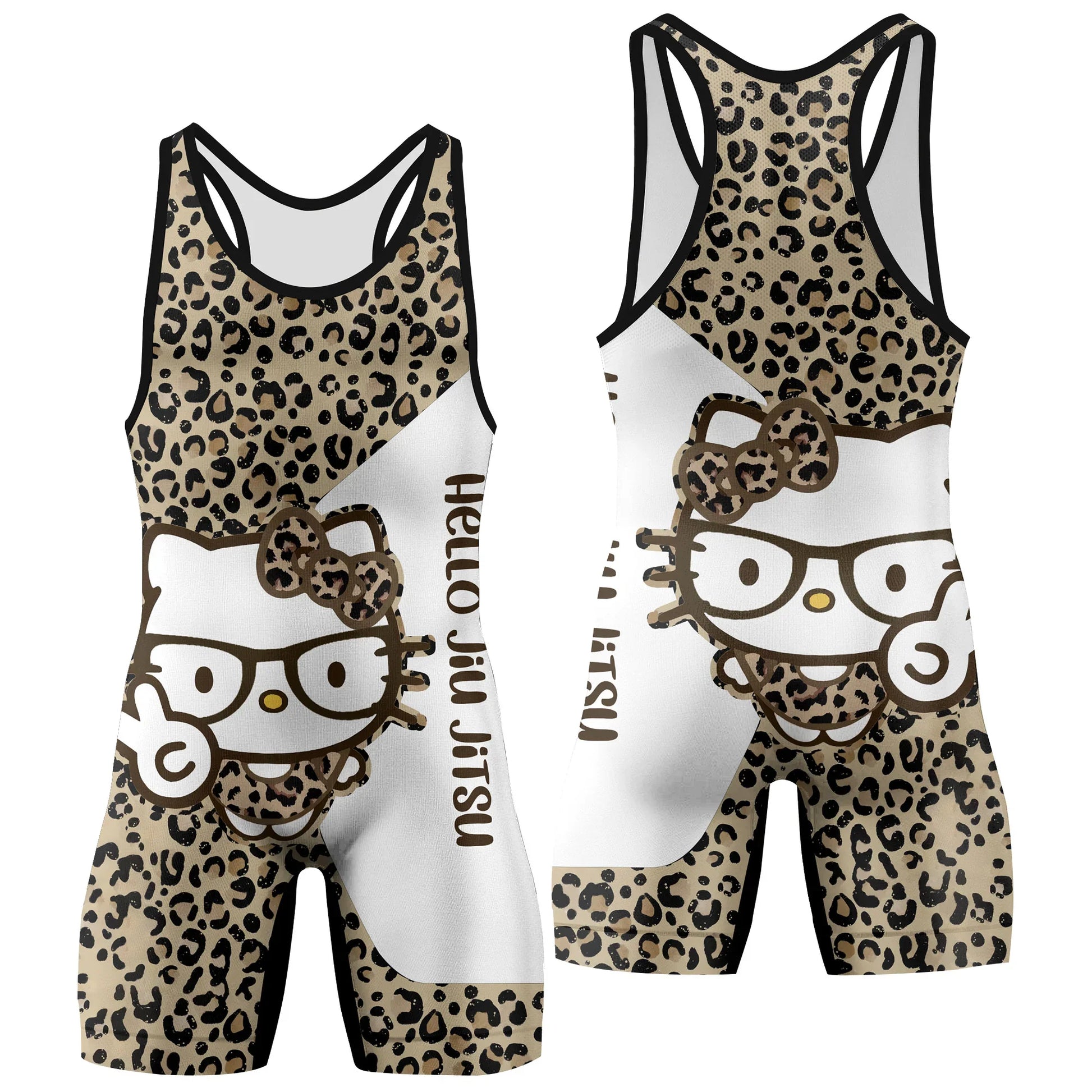 Cheetah Hello Kitty Wrestling Singlet
