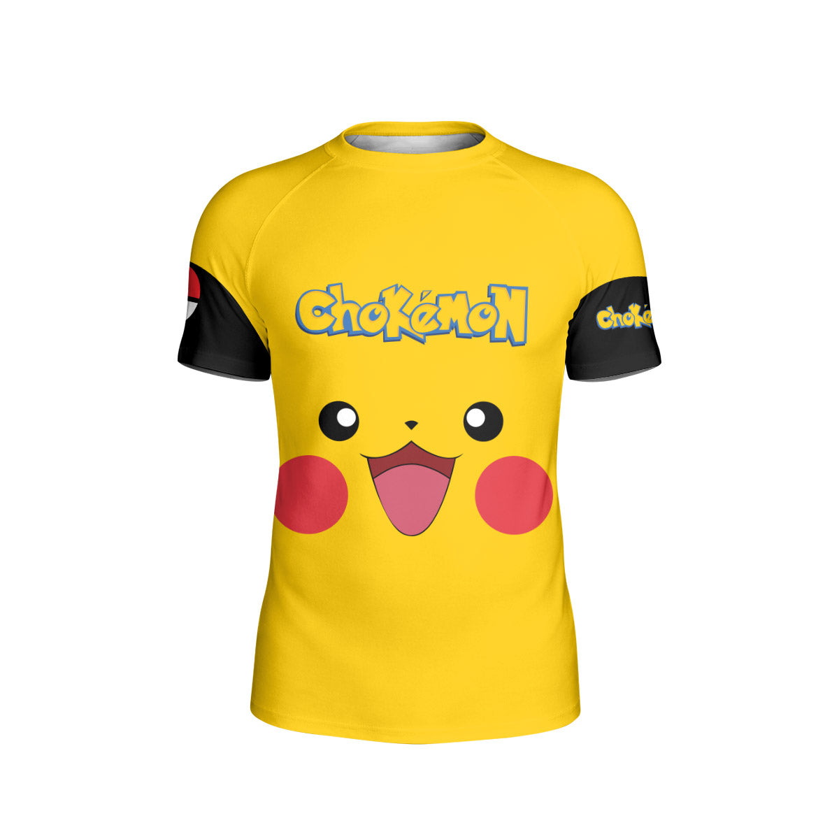 Chokemon Pikachu Face Kids Rash Guard
