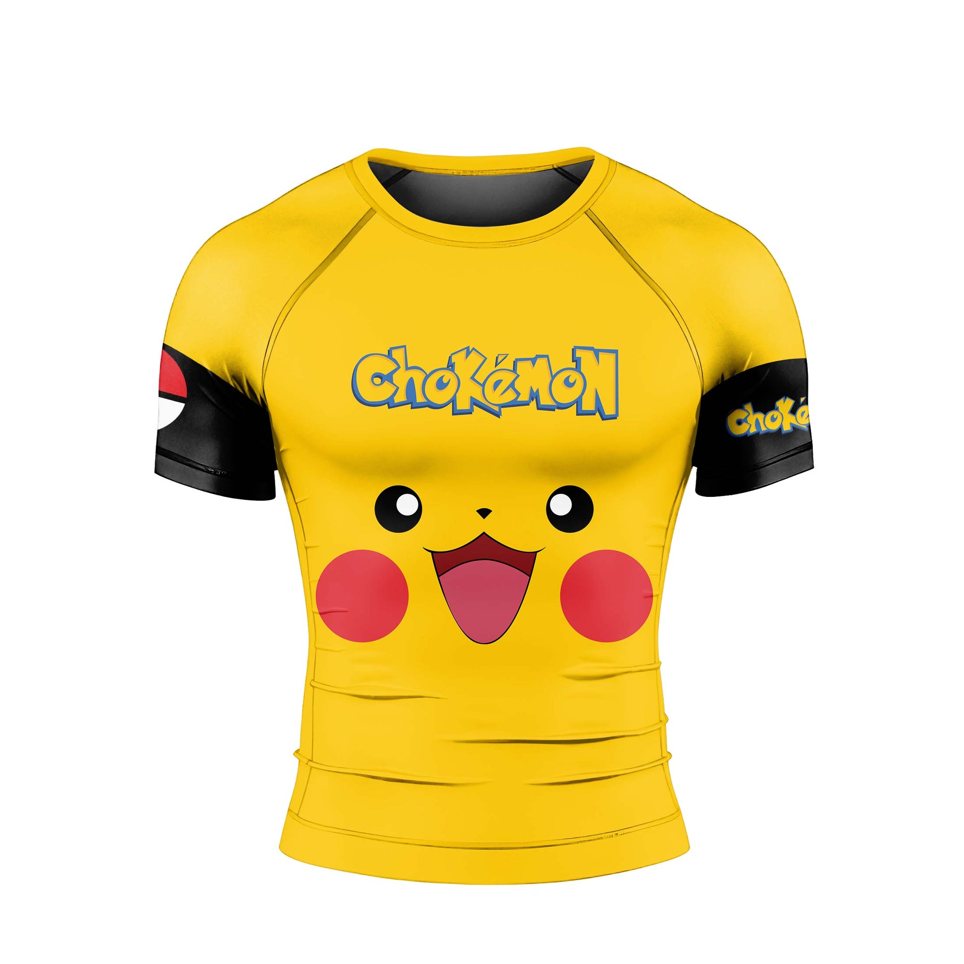 Chokemon Pikachu Face Rash Guard