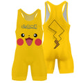 Chokemon Pikachu Face Wrestling Singlet