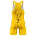 Chokemon Pikachu Face Wrestling Singlet