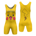 Chokemon Pikachu Face Wrestling Singlet