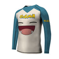 Chokemon Snorlax Face Kids Rash Guard