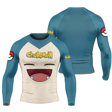 Chokemon Snorlax Face Rash Guard