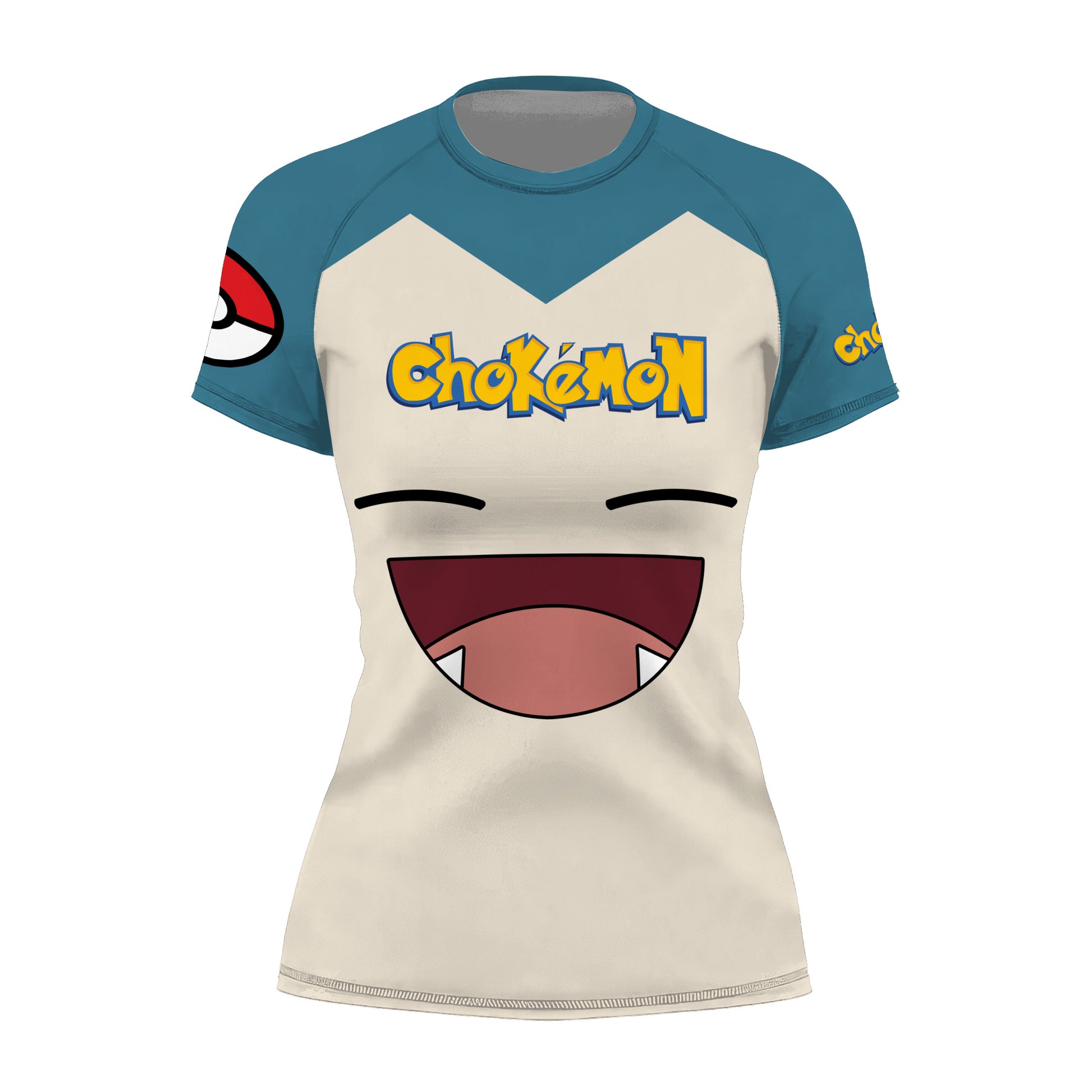 Chokemon Snorlax Face Rash Guard