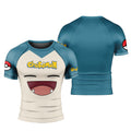 Chokemon Snorlax Face Rash Guard
