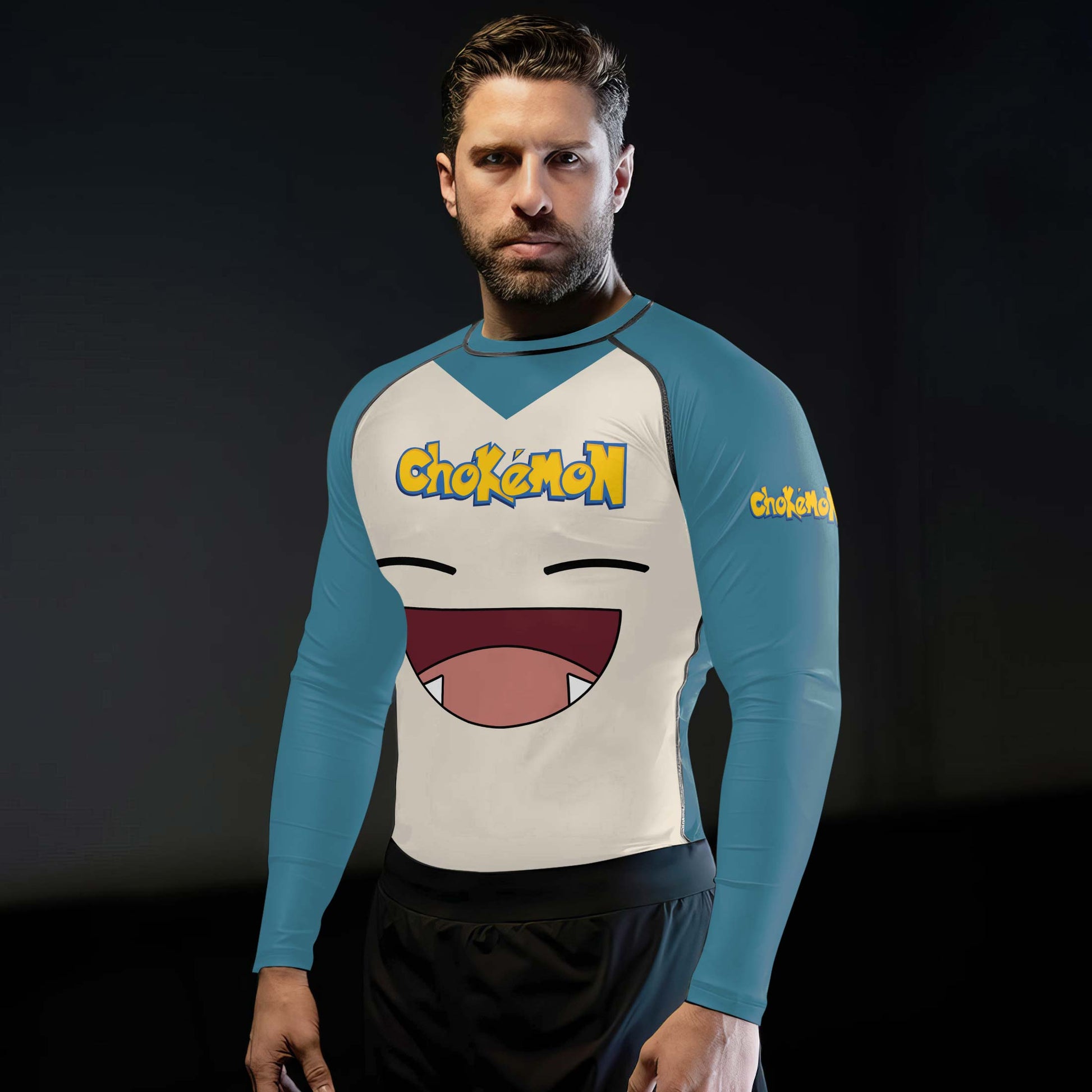 Chokemon Snorlax Face Rash Guard