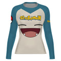 Chokemon Snorlax Face Rash Guard