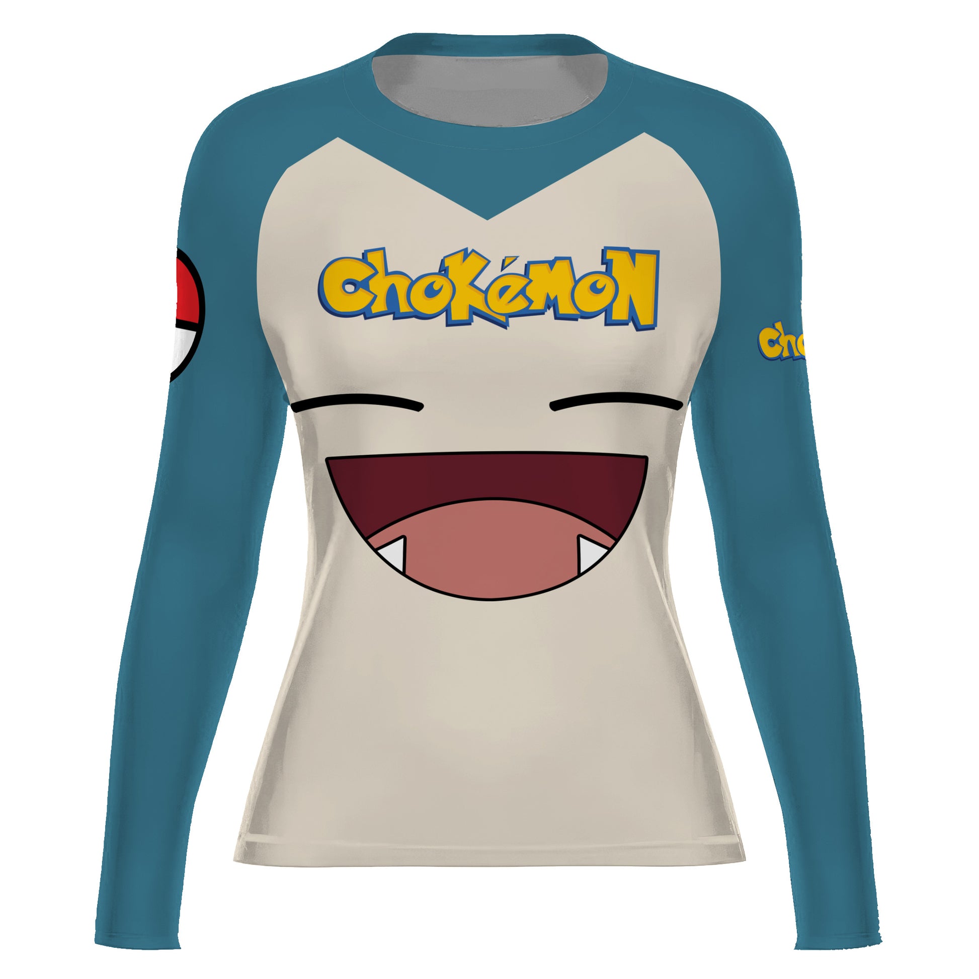Chokemon Snorlax Face Rash Guard