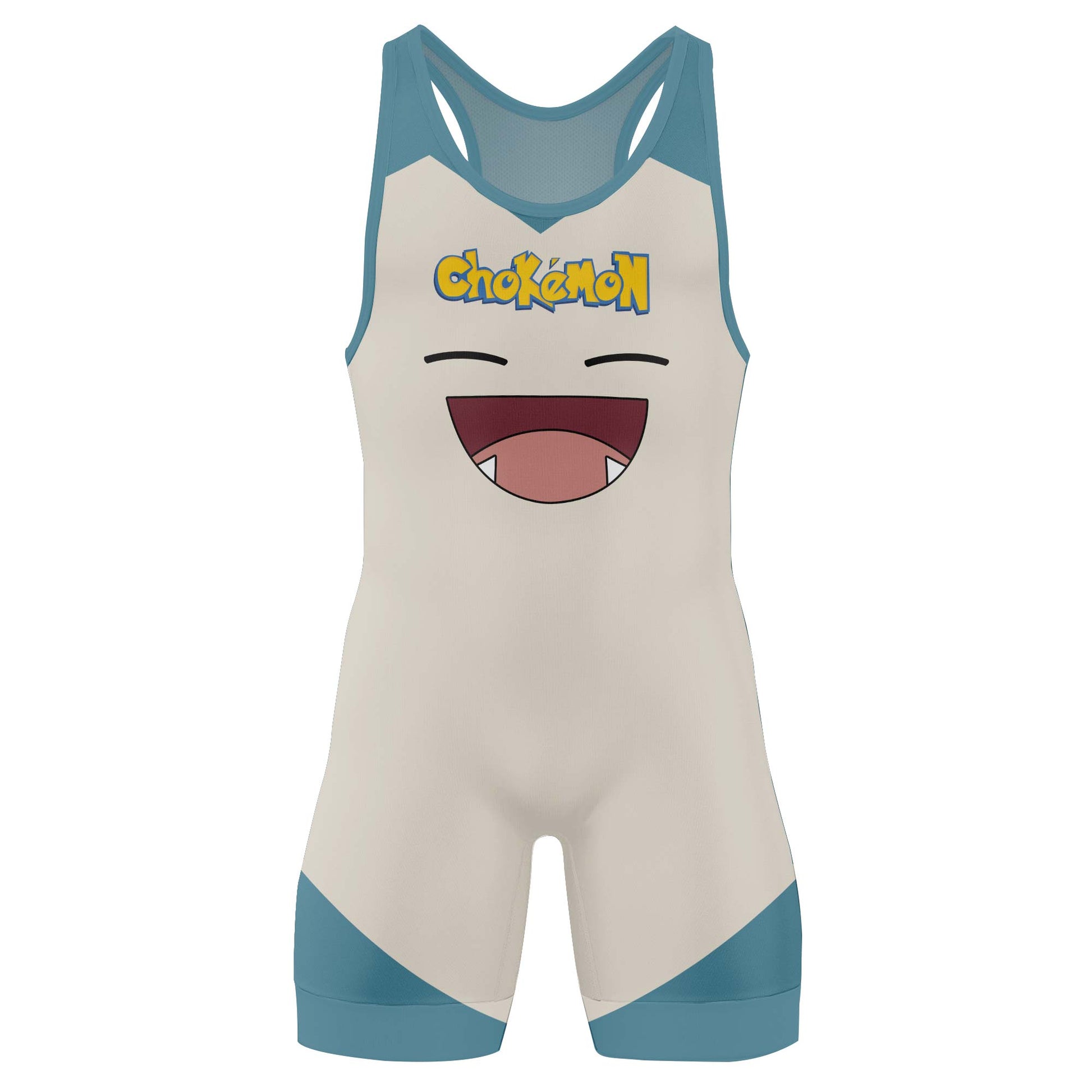 Chokemon Snorlax Face Wrestling Singlet
