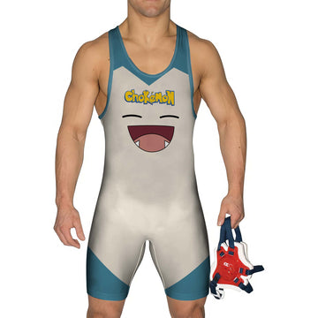 Chokemon Snorlax Face Wrestling Singlet