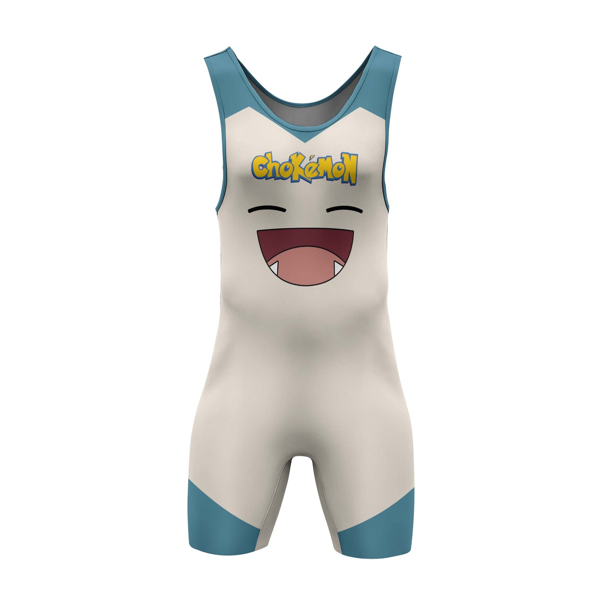 Chokemon Snorlax Face Wrestling Singlet