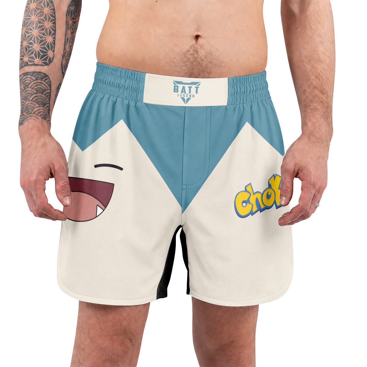 Chokemon Snorlax Face Grappling Shorts
